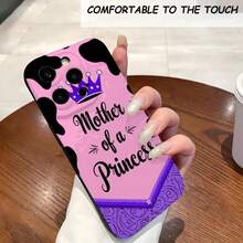 1PC Phone Gehäuse, Kühe-Druck-Prinzessin-Mama, stilvolle Handy-Gehäuse, Handy-Dekoration, voller Objektivschutz, kreative kleine Geschenke, lustige Geschenke für Jungen und Mädchen, handy hüllen - Schwarz - Übersicht 1