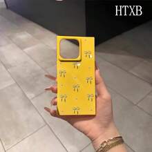 Funda con diseño de bloque y arco electrochapado, compatible con los modelos phone 16 Pro, 16, 15 Pro, 14, 14 Plus, 13, 13 Pro, 12 Pro y 12 Pro Series. Diseño a prueba de golpes con cobertura total, orificio grande, marco liso y brillante, y detalles prominentes. - Negro - Ver 4