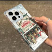 Un teléfono con temática de estilo vintage hecho de bloques, compatible con los modelos 16 Pro, 16, 15 Pro, 14, 14 Plus, 13, 13 Pro, 12 Pro y 12 Pro. Este diseño creativo ofrece una cobertura totalmente transparente y resistencia a los golpes, mostrando un alto atractivo estético. - transparente - Ver 3