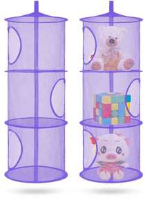 Socks Clothing Storage Net Or Hammock, 1 Piece Hanging Plush Animal Storage 3 Compartments Toy Net Hammock For Plush Animal Storage Net Material Animal Hammock Suitable For Children Girls Room When Not In Use, It Can Be Compressed And Does Not Take Up Storage Space Decoration (Suitable For Small Dolls) Bedroom, Storage Box, Home Storage, Women's White T-Shirt, Women's Black Pants, Women's Winter Clothes, Dresses,