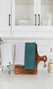 QUILTINA Dish Towels Set,100% Cotton Waffle Weave Kitchen Towels 6 Pack,17 X 25 Inches Dish Towels For Kitchen,Super Absorbent For Drying And Cleaning (Beige, Brown, Dark Grey) - ColorC - 查看 7