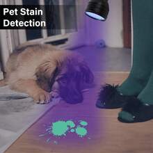 Ultraviolet Blacklight Flashlight, High Power LED Handheld UV Flashlight, Upgraded High Brightness Blacklight Detector, Can Be Used To Detect Dog Urine, Scorpions And Bed Bugs