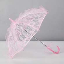 1 Elegant Vintage Lace Prop Umbrella, Aluminum Frame And 100% Polyester Fabric, Suitable For Bridesmaids, Weddings, 1920s Themed Parties, Photography Props, Photo Essentials, Classic Circular Design, Exquisite Lace Patterns, Durable Polyester Material - Hand Washable Only, Spring Summer Picks, Brides Maid Gifts, Room, Bedroom Decor, Bedroom Decor, Beach, Travel, For Men, For Women, Vacation - Multicolor - View 15