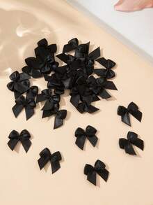 100Pcs Mini Ribbon Bow 1" Mini Fabric Satin Ribbon Flower Bows For Craft DIY Sewing Wedding Birthday Party - Multicolor - View 25