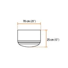 KIT 2 PZ-Folding Sun Shield For Helmet, Orange With Reflector - Orange - View 4