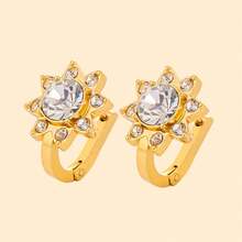 Pendientes de aro pequeños dorados para mujer, pendientes chapados en oro de 18K con circonita cúbica, pendientes de presión hipoalergénicos con diseño de corazón, pico y ojo malvado, pendientes delicados, regalo de joyería