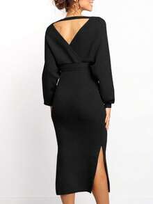 Maternity Nursing Sweater Dress For Women Long Sleeve Baby Shower Wedding Guest Outfits