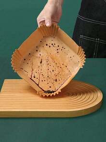 100/50 Pieces High Temperature Resistant Silicone Paper For Oil-Free Frying, Oven Paper For Household Fat, Square Baking Paper