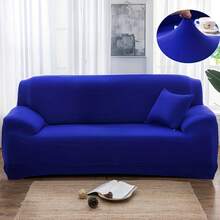 1pc Contemporary Stretch Sofa Slipcover Set – Elastic-Band Closure, Non-Slip T-Cushion Design – Machine Washable Milk Fiber Fabric – Polyester & Spandex Blend – Home & Office Furniture Protector,Home Decor,Sofa Slipcovers - Multicolor - View 29