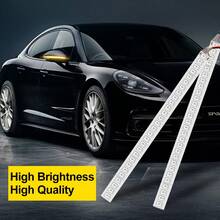 S&D 1pc/2pcs Car Mirror Lights Universal Auto Mirror Light Car Turn Signal Streamer Strip Flowing Turn Signal Lamp Car Accessories