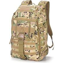 Sac à dos militaire 50 L, sac à dos de l'armée, sac à dos de trekking haute capacité, sac à dos de randonnée, sac d'assaut, sac à dos de combat tactique pour camping en plein air, sac de sortie, sac de pêche, chasse - Couleur CP - Voir 7