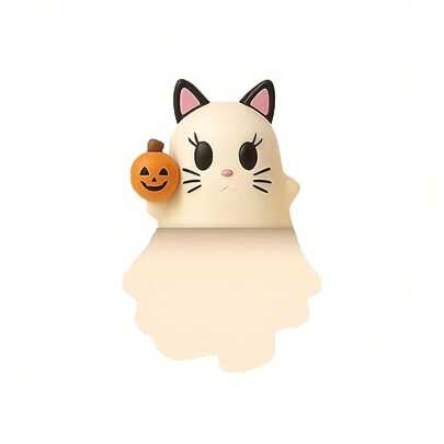 1pc Minimalist Cute Halloween Ghostees Phone Decoration Peel-And-Stick Design Durable Universal Fit Fun Desktop Accessory For All Phones Men Women Teens Mother's Day 2026 Gift For Mom