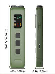 双头LED灯迷你便携式防咬止吠器，超声波+频闪灯狗狗吠叫训练器，C型充电超声波止吠器，便携式狗狗脾气威慑器，有效阻止狗狗吠叫。这款超声波狗狗止吠器配备双LED灯，室内外均可使用，确保人犬安全。 - 軍綠色 - 查看 3