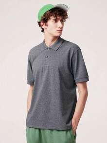 Men's PLAIN POLO Shirt Premium Cotton Pique Fabric Promotion - Grey - View 1