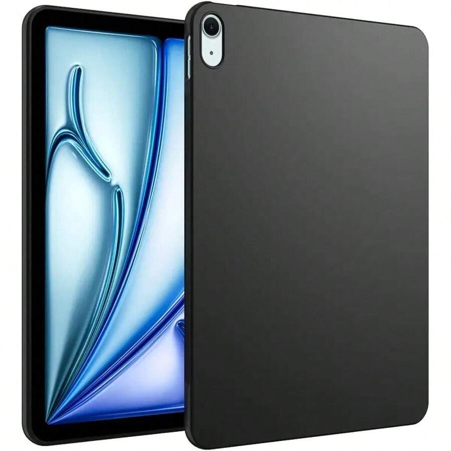 黑色磨砂平板保护壳，适用于三星、荣耀、iPad、华为黑色平板电脑。它是平板电脑黑色保护壳、防刮保护壳、TPU透明壳、硅胶透明壳、超薄透明壳、防黄变透明壳、防震透明壳、防指纹透明壳和平板电脑保护套。 - 黑色-平板殼 - 查看 1