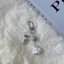 1pc Unisex Cartoon Otter Keychain Cute Bow Heart Star Pendant Cartoon Accessories Bag Pendant; Keychain Bag Jewelry Back To School Season Fall