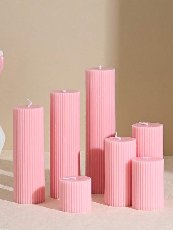 Extra Large Pink Cylinder Scented Candle, Nordic Ins Style, Pink Girly Dreamy Creative Decorative Accessory, Soy Wax Atmosphere Gift, Suitable For Wedding/Souvenir/Birthday/Party/Gift/Dinner/Anniversary