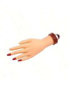 1 Pc Practice Hand For Acrylic Nails Practice Nail Hand Nail Tech Supplies Flexible Bendable Fake Hand Mannequin Practice Nails Nail Tech Supplies - Multicolor - View 15