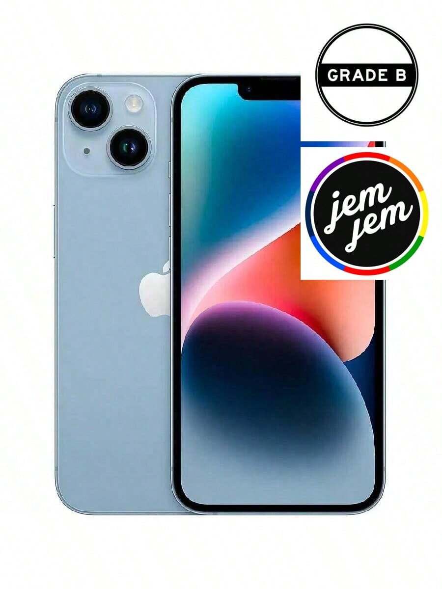 Apple IPhone 14 (Unlocked) 128GB / 256GB / 512GB (Refurbished-Good Condition) - 藍色 - 查看 1