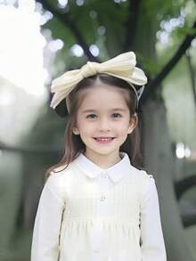 1 Stück Kinder Mehrfarbiges Mesh Schleifchen Haarband, modisches & süßes Accessoire geeignet für den täglichen Gebrauch