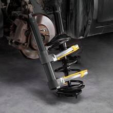 Strut Spring Compressor Set, Macpherson Strut Spring Compressor Kit, Interchangeable Fork Strut Coil Extractor Remover Tool, With Yellow Protective Sleeve And Carrying Case - Black - View 1