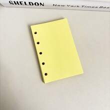 50 张 M5/A7 彩色补充纸、粉色/蓝色/紫色活页笔记本纸、活页配件、文具配件