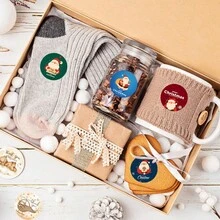 500 peças de adesivos de decoração de Natal, Papai Noel, adesivos de grafite de conta manual, adesivos de selagem de envelopes para caixas de presente, adesivos de volta às aulas, decorações de Natal, pijamas de Natal, presentes de Natal, decoração de Natal