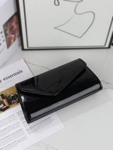 闪亮奢华 PU 手拿包，新款女士信封包晚宴包，时尚派对包，舞会包，婚礼包，适合参加晚宴、聚会、舞会、派对、婚礼。 - 黑色 - 查看 4