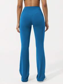 Sodalemon سراويل رياضية نسائية ذات شكل V مرفوعة للياقة البدنية والتمارين اليوغا، ذات حزام خصر متقاطع، سراويل ضيقة أو واسعة للركض والتمارين