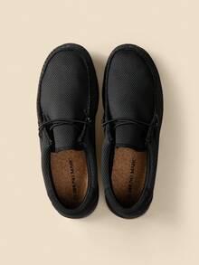 Men's Loafers Casual Dress Shoes Drive Breeze Slip-On Stretch Lightweight Comfortable Boat Shoes Lightweight Walking Work Soft - 黑與白 - 查看 6