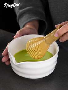Dengcoo 1pc Traditional Matcha Whisk, Reusable Resin Matcha Whisk, Plastic Matcha Stirrer, Green Tea Brush, Japanese Chasen Brush, Matcha Mixer Brush Mixing Tool Accessory For Tea Preparation, Dishwasher , Easy To Clean - Tea Whisk - View 6
