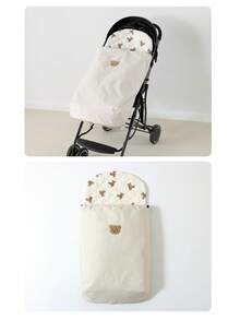 1 sac de dormit pentru cărucior pentru bebeluși, din pânză Oxford, husă caldă rezistentă la vânt, impermeabilă și respirabilă pentru toamnă/iarnă