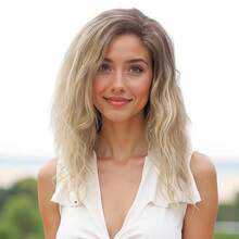 Mixed Blonde Black Root