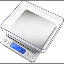 Mini Scale, Precise Electronic Digital Jewelry Weighing Machine, Multifunctional High-Definition LCD Display Electronic Scale, Stainless Steel Mini Size Food Scale, Portable Pocket Scale, Portable Scale - The Perfect Gift Choice For All Scenarios - Silver-with Tray - View 7
