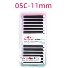 Fadvan Easy Fanning Eyelash 0.05/0.07/0.10 C/D 9-17mm 15-20mm Mix Extensions Blooming Eyelashes Flare Eyelashes Russian Volume Auto Fan Eyelashes Natural Cilia Silk Lashes, Natural, Lash Tech Supplies Lash Clusters, Eyelash Clusters, Individual Eyelashes, Lashes, Fake Lashes - C - View 22