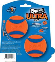 Chuckit! Ultra Ball Dog Toy - Medium Bouncy Fetch Balls For Dogs 20-60 Lbs - Made From Durable Rubber - Floating Water Pet Toys - Size Medium - 2.5-Inch Diameter - Pack Of 4 - 中號(8 桶裝) - 查看 6