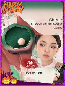 GIRLCULT 多功能乳霜 #21 瓜色，腮紅、高光、眼影三合一 | 注入荷荷巴油 | 彈性 | 輕盈順滑，易於暈染，持久妝效，全天亮膚，禮品套裝，4.7g/0.16oz - #21 Melon - 查看 1