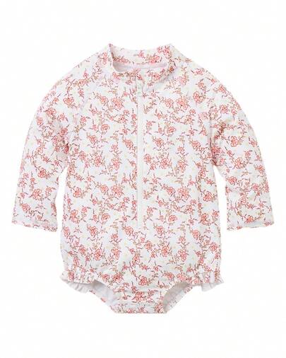 Janie And Jack  Floral Rashguard Swimsuit