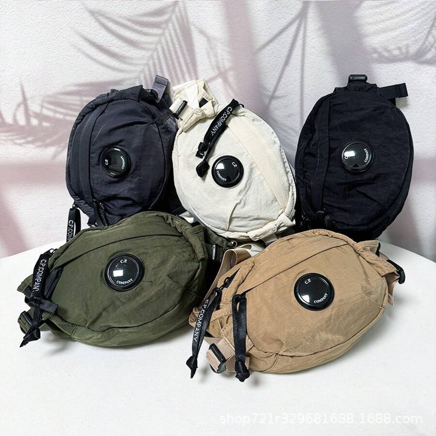 Bolso de cadera deportivo de ocio de verano para hombres y mujeres, bolso cruzado multifuncional, bolso para teléfono - Caqui - Ver 1