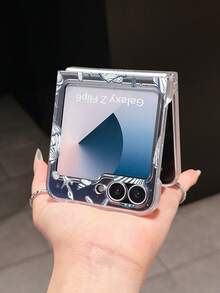 1 件时尚简约磨砂 PC 材质海洋海星贝壳元素折叠手机壳，可保护和防止掉落：SamsungGalaxy Zflip 3/Zflip 4/Zflip 5/Zflip 6/Zflip 7/OPPO Find N3 Flip/ Razr 50 Ultra/ Razr 60 Ultra/ Razr 60/ Razr 50/XiaomiMIX Flip/Galaxy Z Flip7 FE