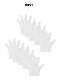 10/100 pezzi Calzini monouso per piedi e mani, idratanti, anti-screpolature, per la cura dei piedi, calzini per spa per i piedi in plastica