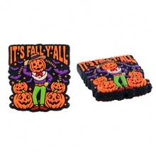 5 bucăți, mărgele și sortimente de mărgele, mărgele focale din silicon pentru Halloween, disponibile în diverse stiluri, cu fantome, dovleci și alte modele, potrivite pentru brățări, brelocuri, pixuri cu mărgele și mărgele realizate manual