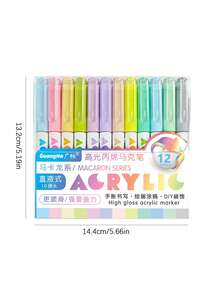 GuangNa 168 Colors Acrylic Gel Pen Set, 1.0mm Bullet Tip, High Color Intensity, Gradient Color Design, Suitable For Writing, Drawing, Doodling, Can Be Used On Various Surfaces - Multicolor - View 7