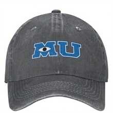 Monsters University Logo Baseball Cap For Men & Women - 100% Polyester Snapback Dad Hat With Ventilation Eyelets, Sporty Outdoor Running & Casual Sun Visor Cap - 藏蓝色 - 查看 8