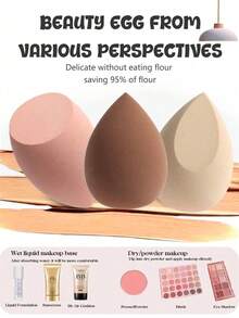 NEFOUME 21件套面部护理套装，包含防水洗漱包 + 8个化妆海绵（8个水滴形/圆形/锥形）| 防水腕带1对 + 蝴蝶结发带 | 多层收纳设计 | 清洁及发饰，价格实惠，适合作为圣诞礼物、化妆品、化妆工具等。