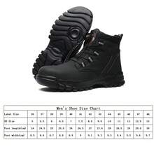 Men's And Women's All-Four Seasons High-Quality Steel-Toe Safety Shoes - Anti-Puncture, Anti-Shatter, Anti-Slip, Shock-Absorbing, With A Rotating Lacing System, High-Top Protective Design, Suitable For Warehouses, Construction Sites, Kitchens, Repair Workers And Other Scenarios. - màu đen - Xem 8
