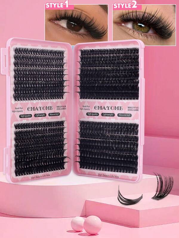 640 Eyelash Clusters, Large Capacity, Multi-Functional Eyelash Cluster Kit, 10D-160D, Multi-Specification Mixed Density Eyelash Curler Set, D Curl 10-16 Mixed Single Eyelashes, DIY False Eyelashes, Soft 3D Fluffy Eyelash Curler, DIY Japanese Manga Eyelash Curler For Convenient Home Use.