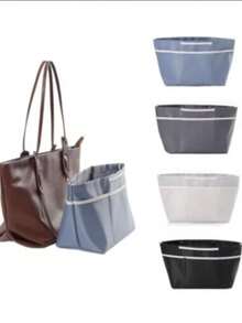 1 pezzo Borsa interna divisibile, borsa inseribile impermeabile per borse a mano - Utilizzata per l'organizzazione e lo stoccaggio di cosmetici e articoli da toeletta - Organizer da viaggio versatile