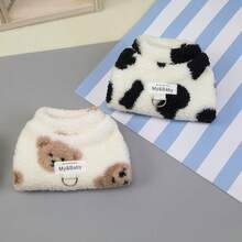 Cute & Warm Pet Clothes, Plush Bear Sleeveless Vest, Suitable For Small Dogs And Cats, Dog/Cat Sweater For Autumn/Winter, With Leash Ring For Easy Walking - Brown - View 5