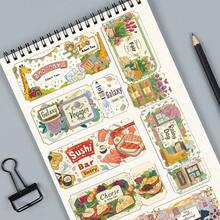 50 张梦想票贴纸美观贴纸高品质贴纸贴花剪贴簿、日记本、笔记本电脑、保险杠、滑板、水瓶、电脑、手机贴纸可以为您的生活带来很多乐趣，是送给成人的完美礼物 - 彩色 - 查看 6